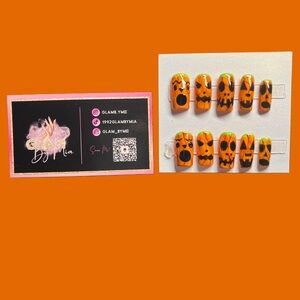 Amazing high-quality pumpkin ghostface Halloween Handmade press onset medium set